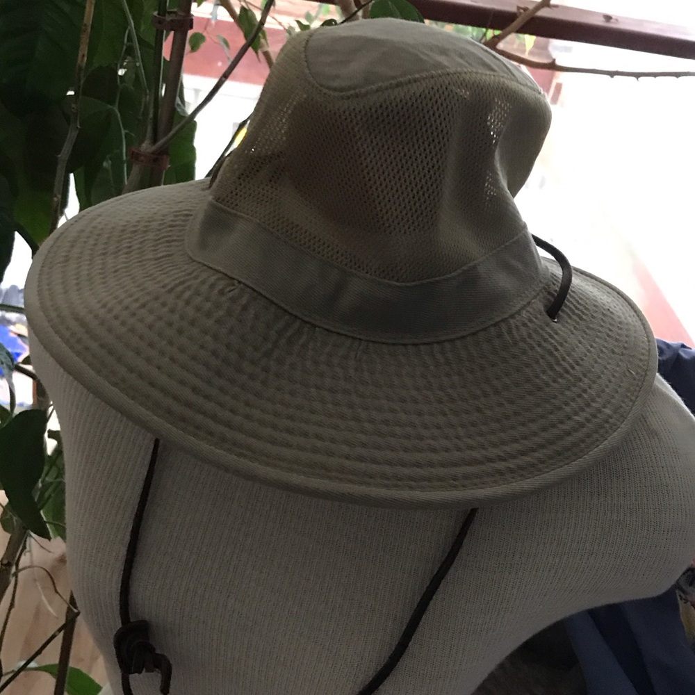Chic Beige Mesh Sun Hat